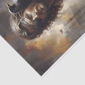 Zeevarende met Raven Decoupage Tissuepapier (Detail)