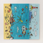 Zeevarenden onder het Zee Legpuzzel (Horizontaal)