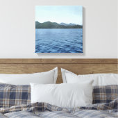 Zeevarenden van de kust van Turquoise Canvas Afdruk (Insitu (Slaapkamer))