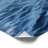 Zeevarenden van de kust van Turquoise Poster (Hoek)