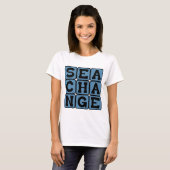 Zeeverandering, brede transformatie t-shirt (Voorkant volledig)