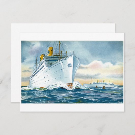 zeeverbinder briefkaart (Voorkant / Achterkant)