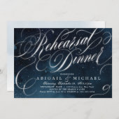 Zeevierde  kalligrafie-repetitie diner kaart (Voorkant / Achterkant)