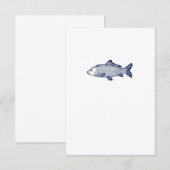 Zeevis Bedankkaart (Voorkant / Achterkant)