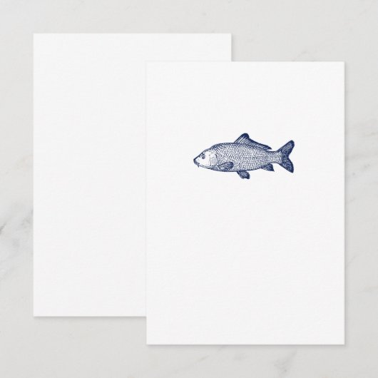 Zeevis Bedankkaart (Voorkant / Achterkant)