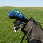 Zeevis van geel met zwarte strepen golfheadcover (Insitu)