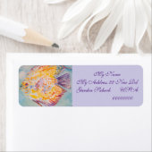 Zeevis Watercolour kunst Retouradreslabels Etiket (Insitu)