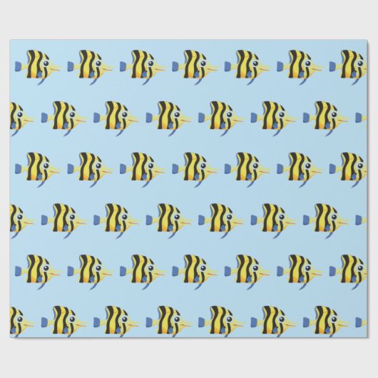 Zeeviskafwateringspapier Cadeaupapier (Vlak)