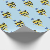 Zeeviskafwateringspapier Cadeaupapier (Hoek)