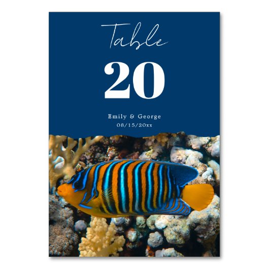 Zeevisriffen Nautical Coastal Beach Weddenschap Kaart (Voorkant)