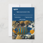 Zeevisriffen Nautical Coastal Beach Weddenschap RSVP Kaartje (Voorkant)