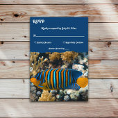 Zeevisriffen Nautical Coastal Beach Weddenschap RSVP Kaartje