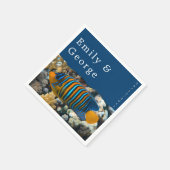 Zeevisriffen Nautical Coastal Beach Weddenschap Servet (Hoek)