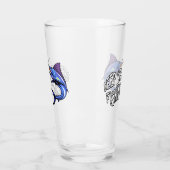 Zeevissen Bier Pintglas Glas (Links)