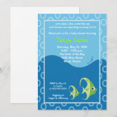 Zeevisserij 5x7 Baby shower Uitnodiging (Voorkant / Achterkant)