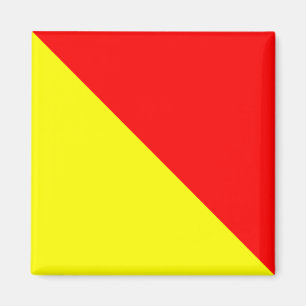 Zeevlag Alfabet Tekenletter O (Oscar) Magneet