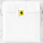 Zeevlag 'I' Ronde Sticker (Tas)