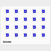 Zeevlag 'P' Ronde Sticker (Vel)