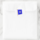 Zeevlag 'P' Ronde Sticker (Tas)