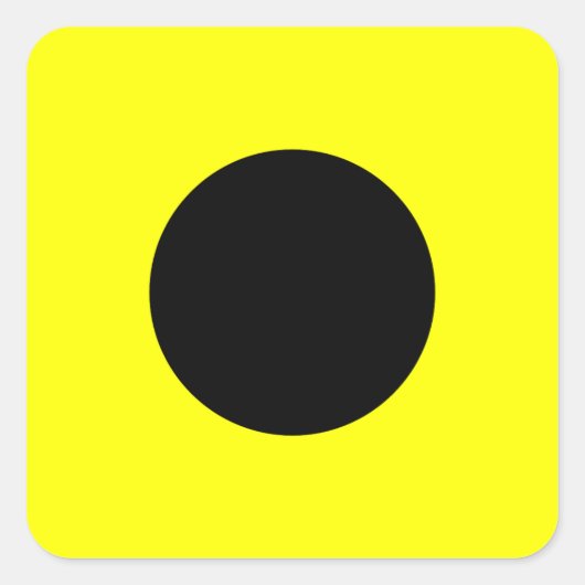 Zeevlag Signal Letter I (India) Vierkante Sticker (Voorkant)
