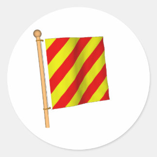 Zeevlag 'Y' Ronde Sticker