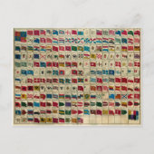  zeevlaggen van de Wereld Illustratie Briefkaart (Voorkant)