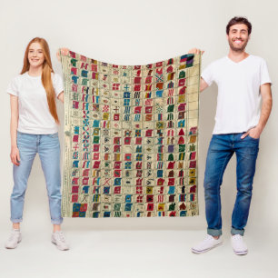  zeevlaggen van de Wereld Illustratie Fleece Deken
