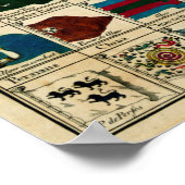  zeevlaggen van de Wereld Illustratie Poster (Hoek)