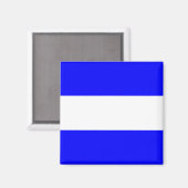 Zeevlagsignaal letter J (Juliet) Magneet (Voorkant / Achterkant)