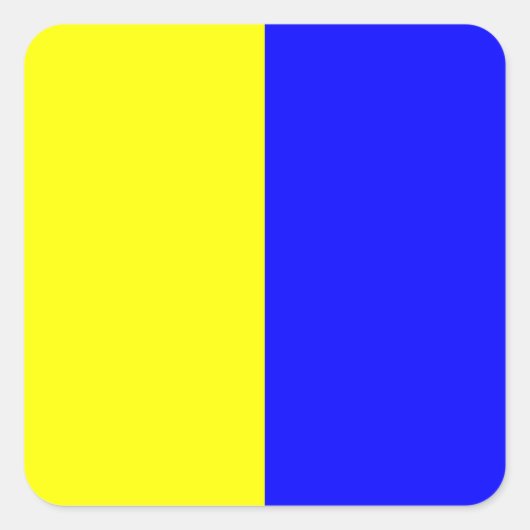 Zeevlagsignaal letter K (kilo) Vierkante Sticker (Voorkant)