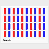 Zeevlagsignaal letter T (tango) Vierkante Sticker (Vel)