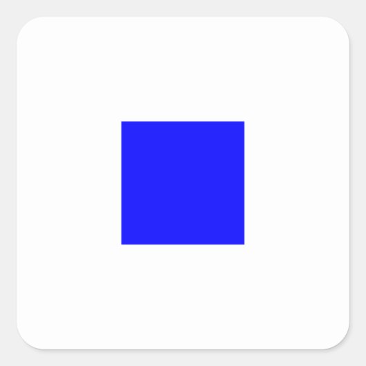 Zeevlagsignaal S (Sierra) Vierkante Sticker (Voorkant)