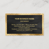 Zeevlek van de goudmakerij visitekaartje (Achterkant)