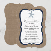 Zeevleurige blauw-staartroep Verloving Shower Kaart (Voorkant / Achterkant)