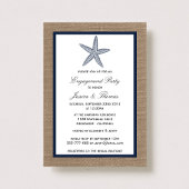 Zeevleurige blauw-staartroep Verloving Shower Kaart