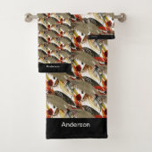 Zeevliegtuigen en forel bad handdoek (Insitu)