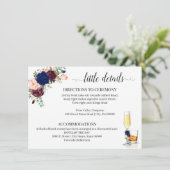 Zeevloerbloemen, bubbelsteentekaart en Bourbon Informatiekaartje (Staand voorkant)