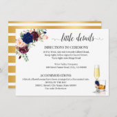 Zeevloerbloemen, bubbelsteentekaart en Bourbon Informatiekaartje (Voorkant / Achterkant)