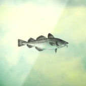  zeevoedsel - Atlantische kabeljauw Raamsticker (Vel 3)