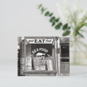 Zeevoedsel Cafe, 1937 Briefkaart (Staand voorkant)