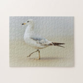 Zeevogel die over het Strand Loopt Puzzel (Horizontaal)