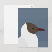 Zeevogel meeuw zeemeeuw briefkaart (Voorkant / Achterkant)