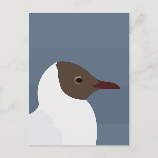 Zeevogel meeuw zeemeeuw briefkaart (Voorkant)