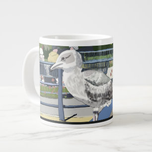 Zeevogel op het Kanaalbrug Hythe Kent Engeland Grote Koffiekop