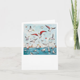 Zeevogel, vogel, vliegende vogels kaart