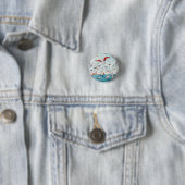 Zeevogel, vogel, vliegende vogels ronde button 3,2 cm (In situ)