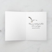 Zeevogel Zonsondergang Verjaardag Kaart (Binnen)