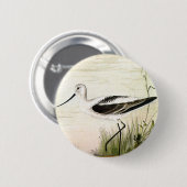  zeevogels, zeevogels ronde button 5,7 cm (Voorkant /achterkant)