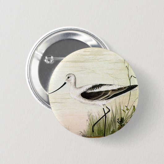 zeevogels, zeevogels ronde button 5,7 cm (Voorkant /achterkant)