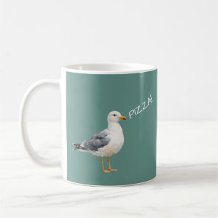 Zeevogelstrand Oceaan Kust Wit Aquarel Koffiemok